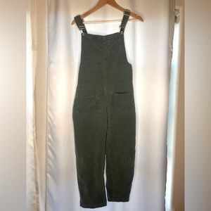 Green Corduroy Overalls